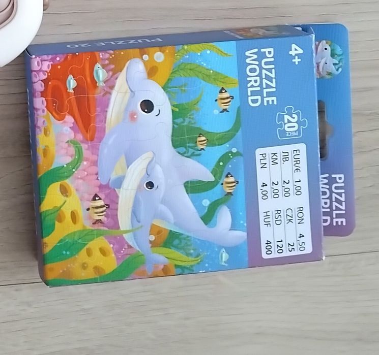 Puzzle delfiny ukladanka 20elementow