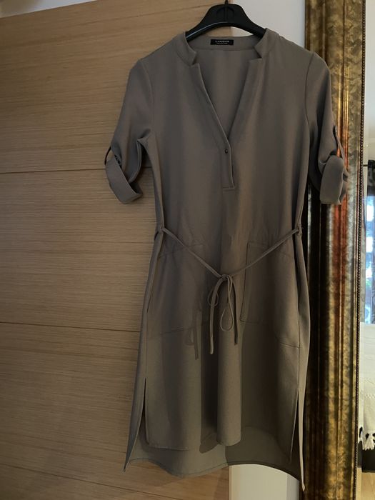 Lanidor vestido bege/cinza