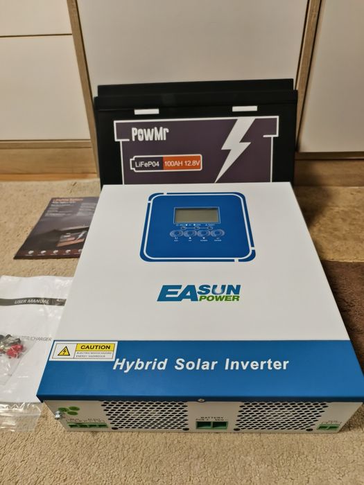 Комплект. Гібрідний інвертор EASUN 12v  + Lifepo4 200ah