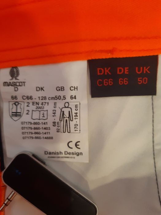 Spodnie robocze Mascot rozmiar D-66