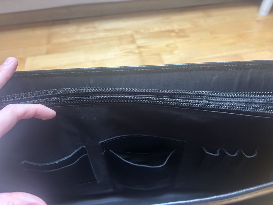 Skórzana męska torba marki wojas