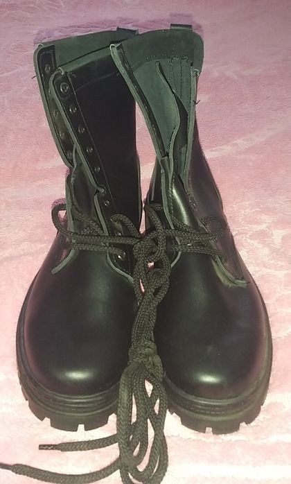 Берцы мужские кожаные