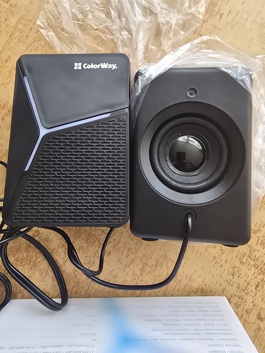 Колонки портативні з LED-підсвіткою ColorWay SPU01BK