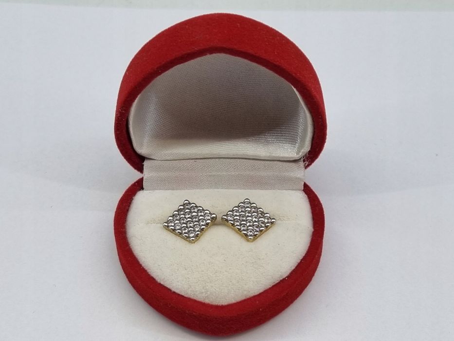 Złote kolczyki pr. 585 waga 2,66g nowe