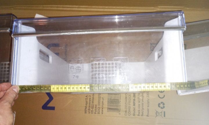 Drzwi, panel, półki, Beko MCNA406E33ZXB

Drzwi chłodziarki do lodówki