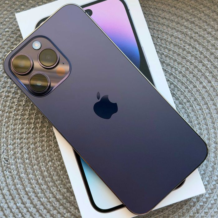 iPhone 14 Pro Max 128GB Deep Purple | Stan Idealny | Oryginał + Etui