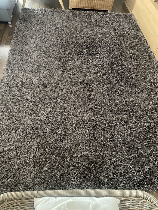 Tapete Shaggy Cinzento 200x300