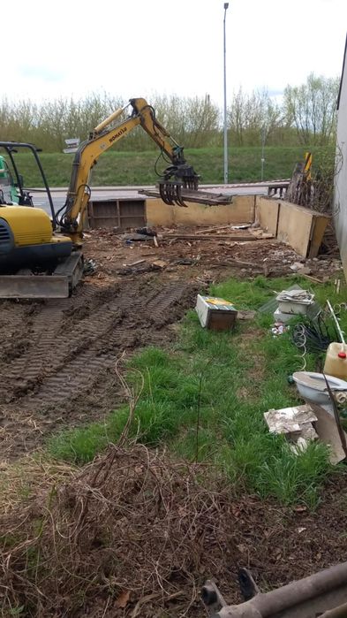 Usługi koparką, roboty ziemne,młot wyburzeniowy,usługi wiertnicą