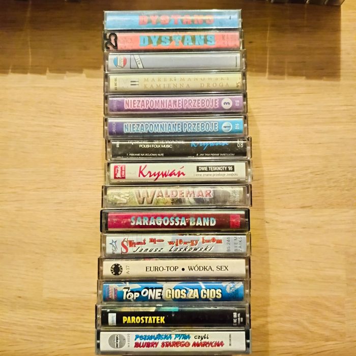 15 kaset magnetofonowych – muzyka disco i disco polo