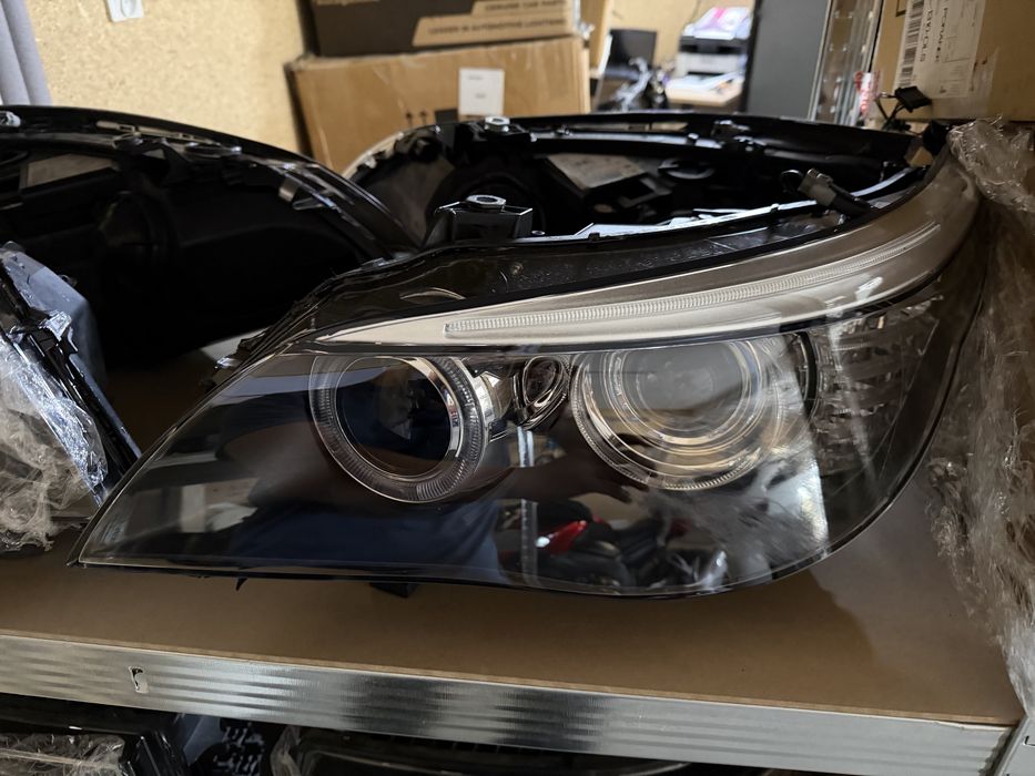 Bmw e60 bi xenon skrętny nieskrętny lampy lampa lewa prawa przednia przód lci lift e60 hella