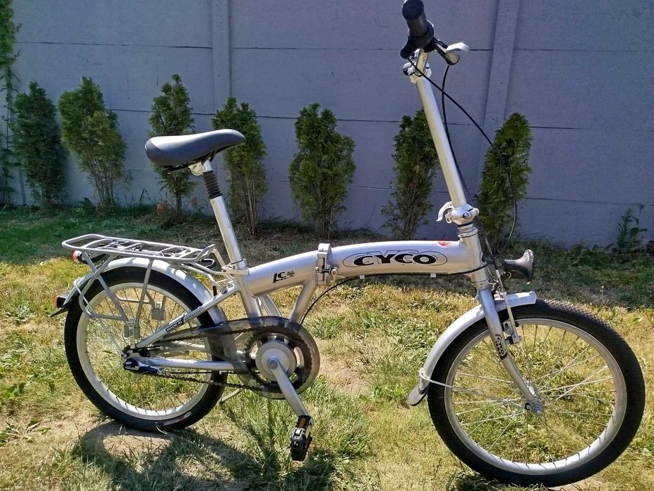 Rower Składany Składak CYCO Koła 20 cali Rama Aluminiowa 27 cm 10,5 cali 3 Biegi