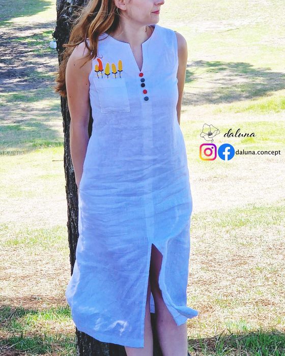 Vestido Botanical Grace em Linho (Entrega Gratuita)
