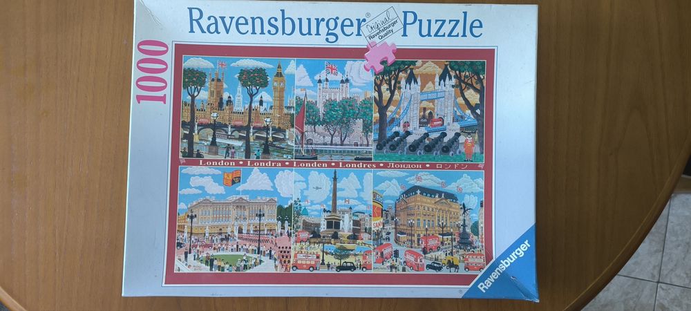 Puzzle Ravensburger 1000 Peças — Cenas de Londres (Vintage)