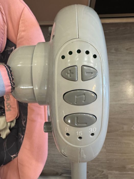 Шезлонг-качалка детская Lionelo Ruben pink