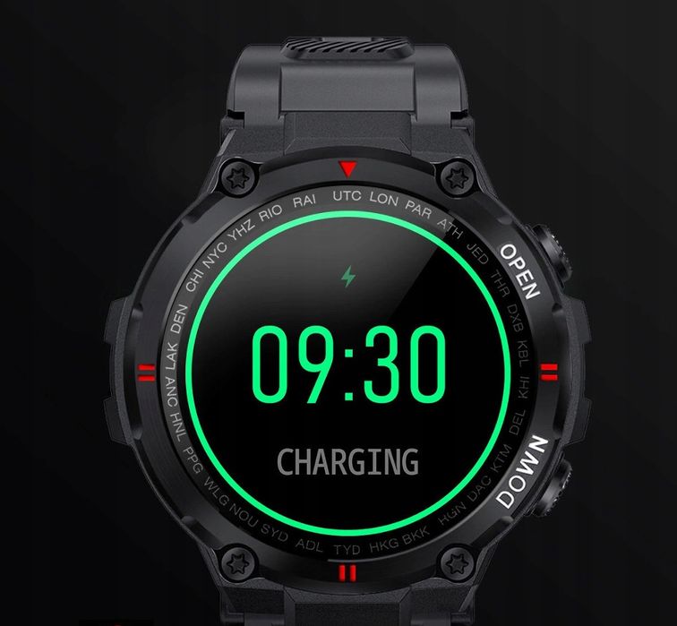 Smartwatch Męski Zegarek Do Xiaomi Samsung Huawei - Czarny