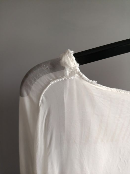 Bluzka elegancka z różą tiul mgiełka italy plus size