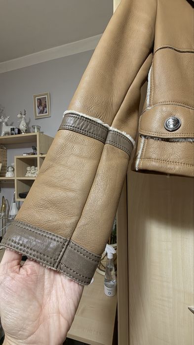 naturalny kożuch Burberry