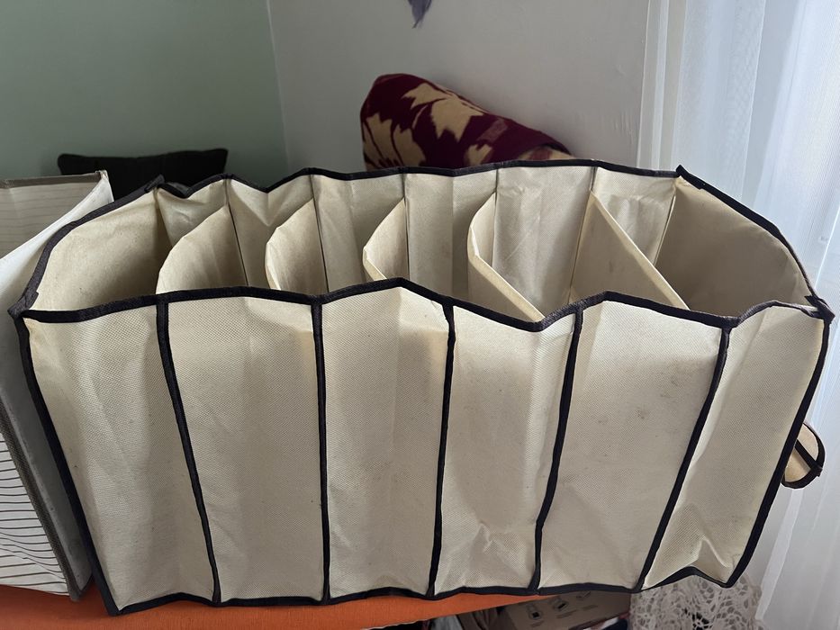 2 organizadores de roupa de tecido