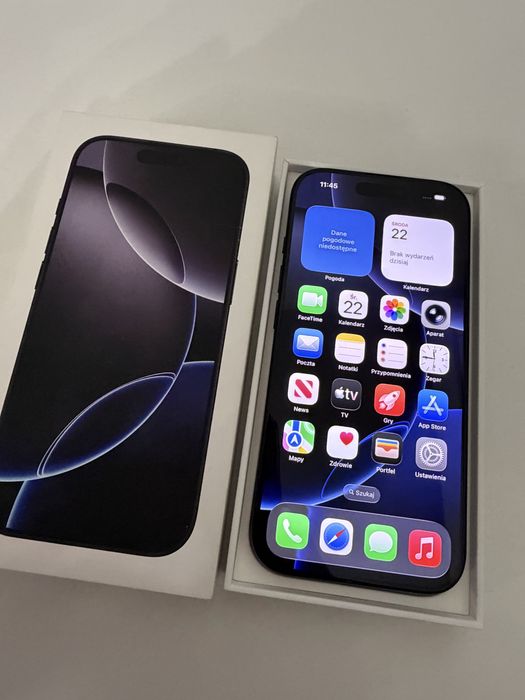 iPhone 16 Pro 256gb Titanium Black Idealny