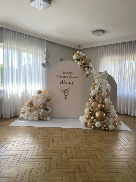 Dekoracje ścianki balonowe