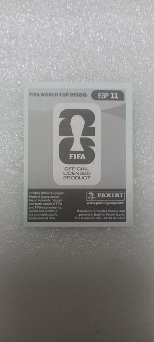 Cromo pedri mundial 2026