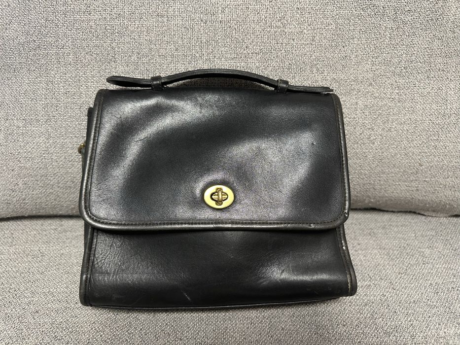 Listonoszka Coach z USA skóra vintage