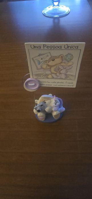 Bonecos porta retrato Fizzy Moon de resina