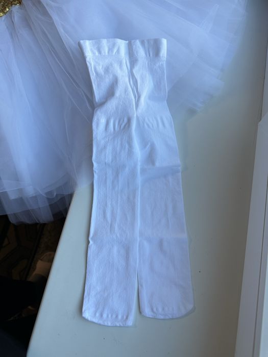 Колготки дитячі білі рожеві пудра детские на 1 рік 2 3 4 роки 74 80 90