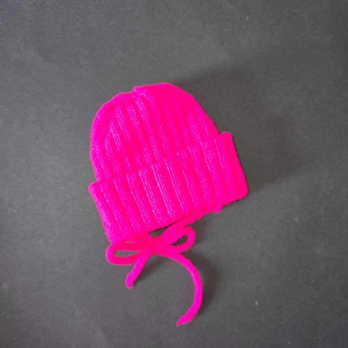 Czapka zimowa dla noworodka 0-3 miesiąca Dziewczynka