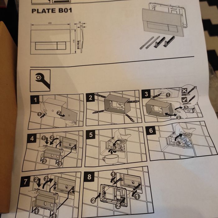 Placa de comando de descarga Sanitana LCN cinza