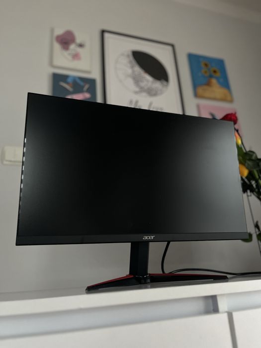 JAK NOWY Monitor Acer Nitro VG0 series VG240Y 23.8" IPS Full HD 100Hz – Kompletny zestaw
