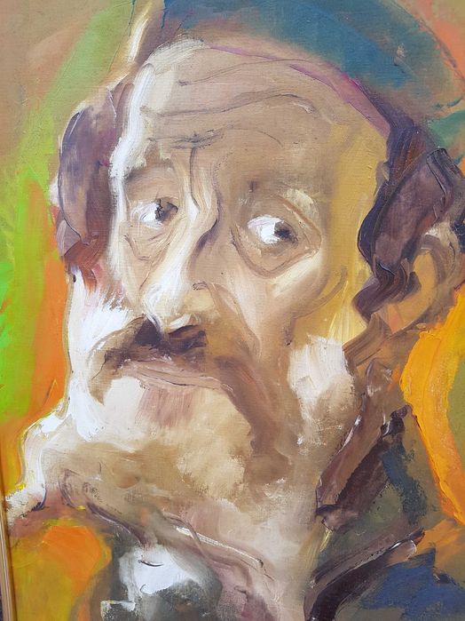 Portret Żyda, olej na desce Dawid Patataia