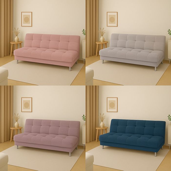 Wersalka Pik Sztruksowa Sprężyny Bonnell Dostawa