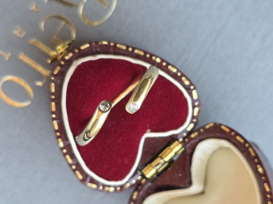 R.13 Dizajnerski Pierścionek 3.84g Złoto 585 Diamenty WYCENA