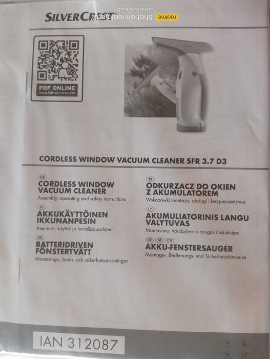 myjka do okien Silvercrest aku