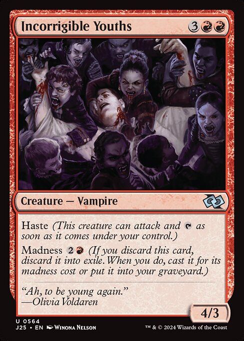 Karta Magic The Gathering Incorrigible Youths J25 564