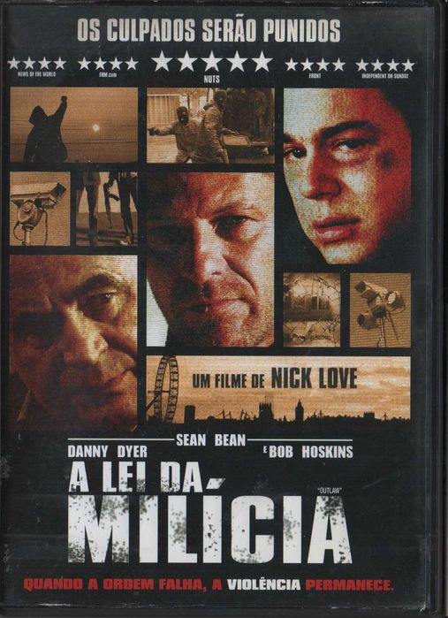 Dvd A Lei da Milícia - acção - Bob Hoskins/ Sean Bean - extras