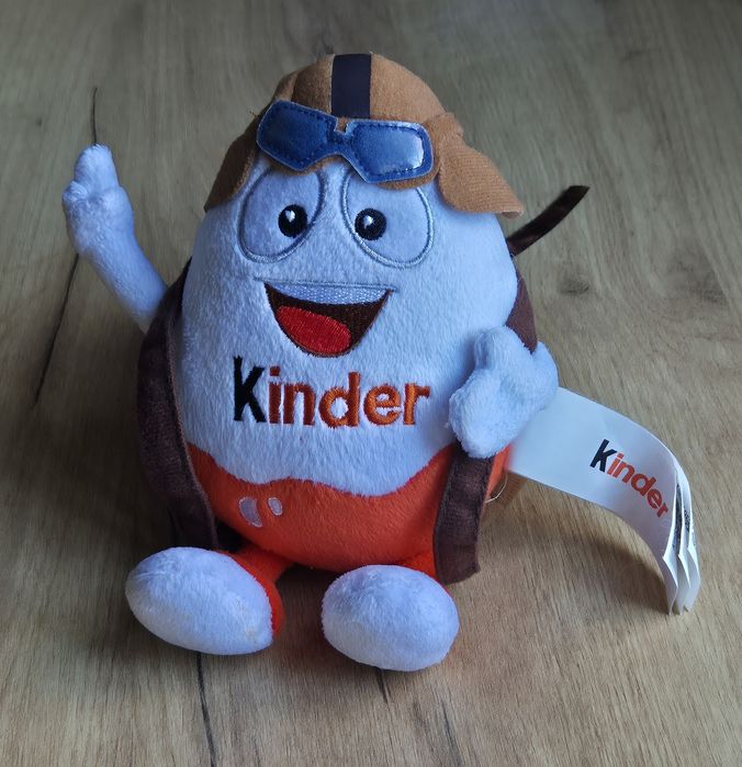 Maskotka retro Kinder jajko niespodzianka pilot aviator Ferrero