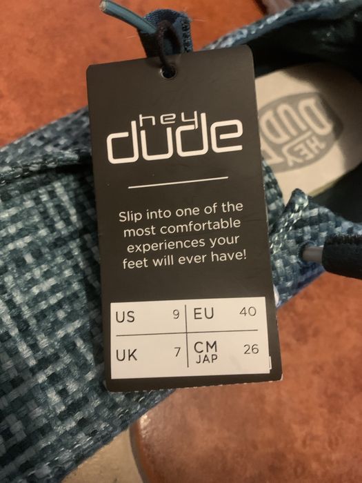 Mokasyny 41 Hey Dude trampki materialowe