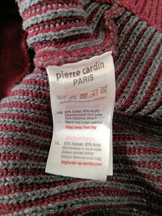 Pierre Cardin bawełniany sweter vintage