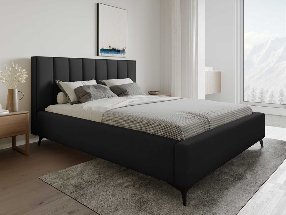 Łóżko Sypialniane z pojemnikiem + stelaż metalowy Berlin PRODUCENT