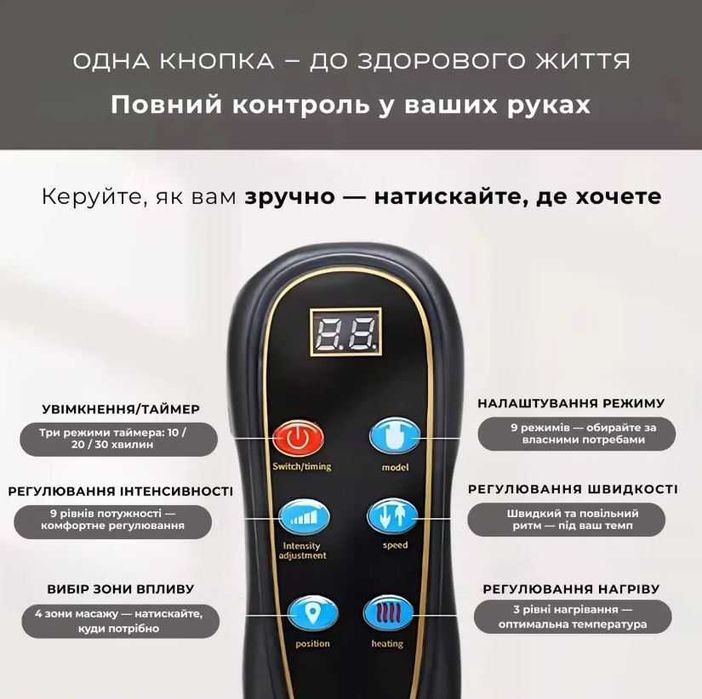 Масажний матрац масаж для тіла спини ніг шиї плечей масажер на подарок