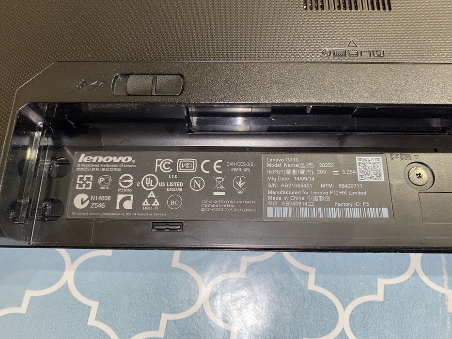 Ноутбук Lenovo G710