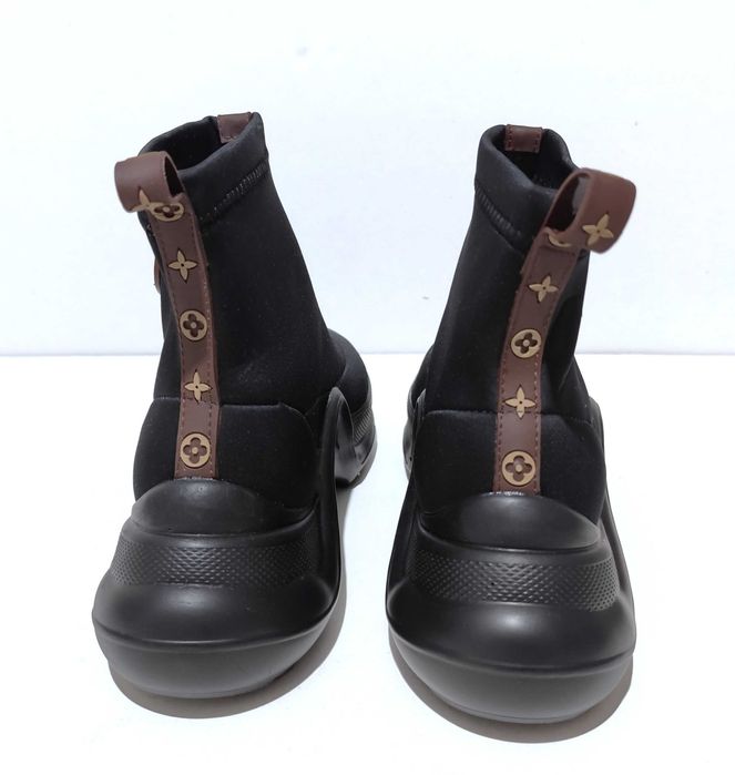Botki Sneakersy Sportowe Czarne W Stylu LV |R. 39