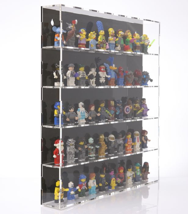 Duża Gablota Pojemnik Witryna Na 50 Lego Minifigurki Figurki