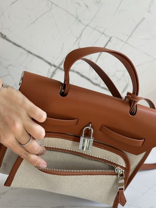 Сумка Hermes Herbag 25 sm gold, ермес хербек рижа, эрмес черная