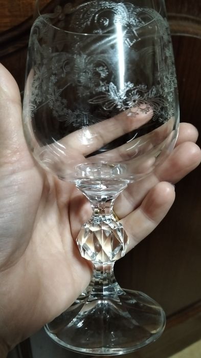 Serviço de copos de cristal