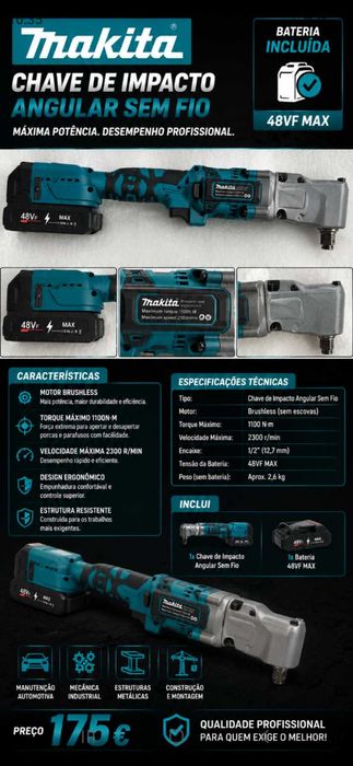 Chave de Impacto 175€. Oportunidade