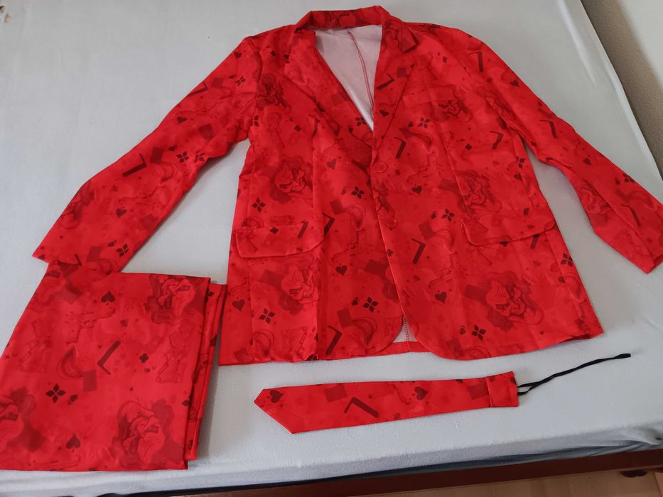 Traje Joker Cosplay Halloween Homem tamanho M