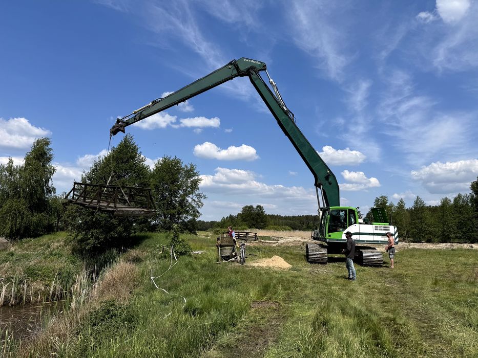 Koparka LONG, Kopanie i Odmulanie Stawów